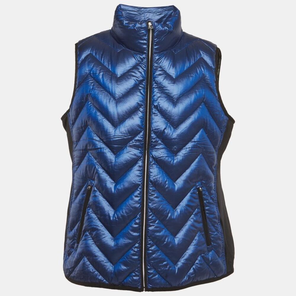 Calvin Klein Blue Synthetic Quilted Down Gilet Xxl